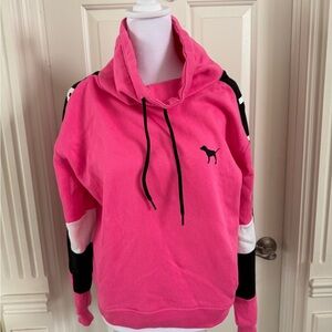 PINK pullover shirt with PINK design details, small.